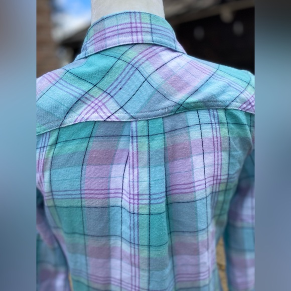 Eddie Bauer Flannel Shirt Dress Girls size XL / 16 - Picture 4 of 7